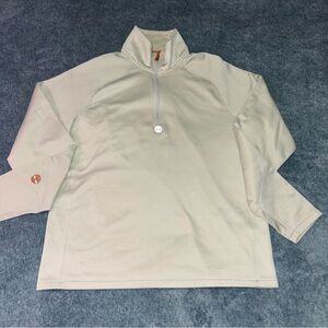 Timberland Lightweight Fleece 1/4 Zip Pull Over in Ivory Size Medium